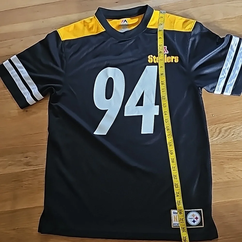 Pittsburgh Steelers Majestic #94 Lawrence Timmons AFC North Jersey Men's Medium - Picture 7 of 10